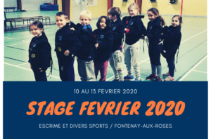Stage sportif Escrime Février 2020
