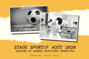 Stage Sportif Aout 2020 Enfants